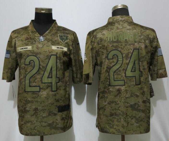 Nike Bears 24 Jordan Howard Camo Salute To Service Limited Jersey,We sell and wholesale Nike Bears 24 Jordan Howard Camo Salute To Service Limited Jersey on line form chian!